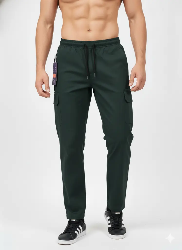 Men’s Six Pocket Lycra Cotton Lower(One Side Chain Pocket) – Soft, Stretchable & Perfect Fit-Soft, breathable & gently stretchable for a perfect fit.