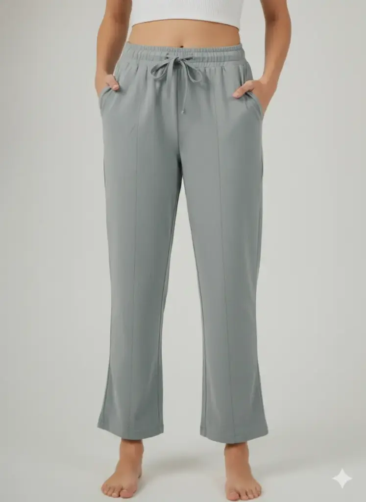 Girls Bell Bottom Terry Lycra Pajama