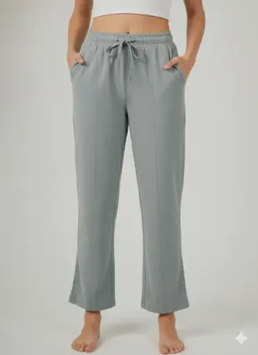 Girls Bell Bottom Terry Lycra Pajama